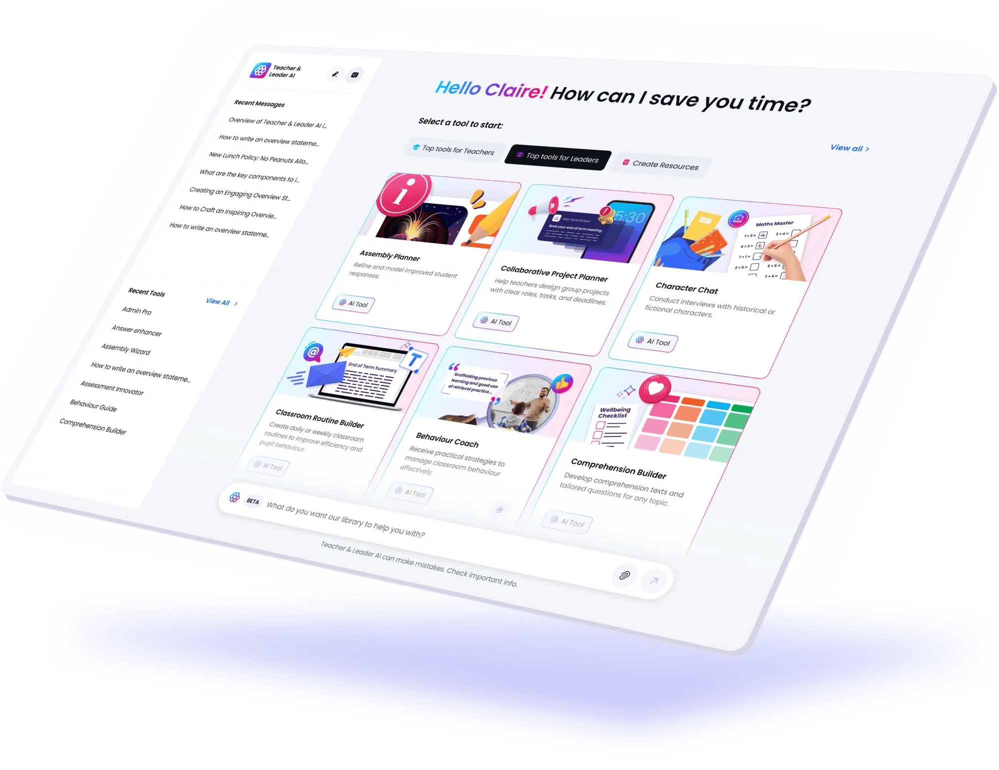 Teacher & Leader AI Hero Image 2.1