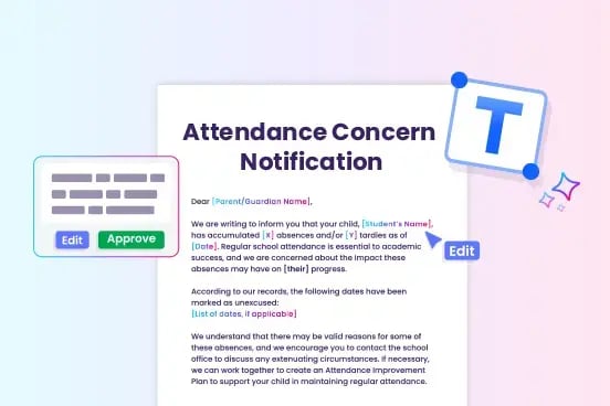Attendance Letter